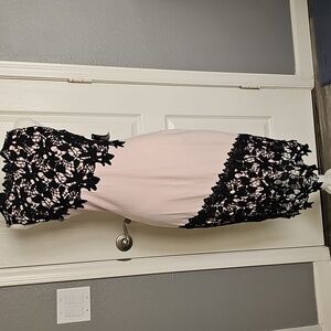 VENUS Midi Pink and Black Dress Size 8.